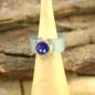 Preview: Damenring Swarovski - Kautschuk-Band - breit