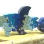 Preview: Zahlen Puzzle als Hai in 3 D