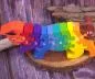 Preview: 3 D Holz Puzzle als bunte Katze mit Zahlen von 1-10
