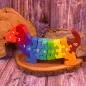 Preview: Buntes Puzzle Hund in 3 D mit Zahlen