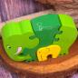 Mobile Preview: Holz Puzzle Elefant mit Baby gün