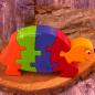 Preview: Zahlen Puzzle als bunte Schildkröte