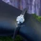 Preview: Armband-Strass-Kugel-handgefertigt - Armband Kautschuk schwarz weiss3