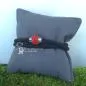 Preview: Armband-Strass-Kugel-handgefertigt - Armband segelseil schwarz rot