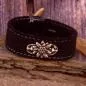 Preview: Trachten Armband Edelweiß Filz - Armband tracht schwarz edelweiss
