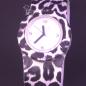 Mobile Preview: Armbanduhr Slappstixx schwarz leopard