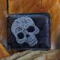 Preview: Herrengeldbeutel schwarz mit Totenkopf Preview: Herrengeldbeutel schwarz mit Totenkopf