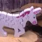 Preview: Holz Puzzle pinkes Einhorn