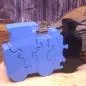 Preview: Zahlen Puzzle als bunter kleinerZug