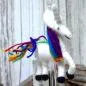 Preview: Schlüsselanhänger Einhorn aus Filz