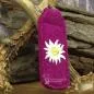 Preview: Filz-Schlüsselanhänger besticktes Edelweiß Trachtenstil - Schluesselanhaenger filz tracht edelweiss gestickt pink
