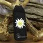 Preview: Filz-Schlüsselanhänger besticktes Edelweiß Trachtenstil - Schluesselanhaenger filz tracht edelweiss gestickt schwarz