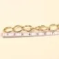 Preview: Bettelarmband vergoldet Gliederarmband XXL - armband bettelarmband vergoldet gross glieder