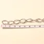 Preview: Nahaufnahme des Metall-Armbands an einem Maßband zur Demonstration der 0,5 cm breiten Glieder.