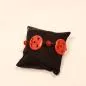 Preview: Halloween Armband Hexenkopf – Perlen-Schmuck in Schwarz & Orange - armband kuerbis perlen schwarz orange hexenkopf