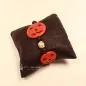 Preview: Armband Perlen Kürbis Gesicht orange schwarz Totenkopfperle - armband kuerbis perlen schwarz totenkopf