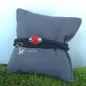 Preview: Armband-Strass-Kugel-handgefertigt - Armband segelseil schwarz rot
