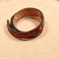 Preview: Armband Tracht Kunstleder schwarz Kinder Blumen