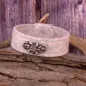 Preview: Trachten Armband Edelweiß Filz - Armband tracht weiss edelweiss