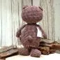 Preview: Bär als Dekofigur Stoffpuppe Spielfigur Handmade braun 21 cm gehäkelt