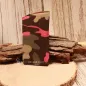 Preview: Brillenetui Stoff Camouflage mit Pink - brillenetui stoff handgenäht camouflage schwarz pink (1)