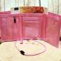 Preview: Kinder-Brustbeutel mit süßem Fohlen-Motiv in Rosa & Braun