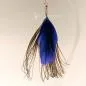 Preview: Charmsanhänger Pfauenfeder blau Karabiner - charms anhaenger feder pfau blau karabiner