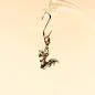 Preview: Charms Anhänger Helloween Fledermaus - charms anhaenger fledermaus versilbert helloween fasching karabiner