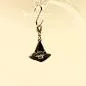Preview: Charms Anhänger Helloween Hexenhut - charms anhaenger hexen hut versilbert helloween fasching karabiner