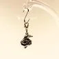 Preview: Charms Anhänger Helloween Hexenkopf - charms anhaenger hexen kopf versilbert helloween fasching karabiner