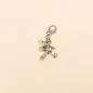 Preview: Charmsanhänger Schornsteinfeger versilbert mit Karabiner - charms anhaenger schornsteinfeger versilbert