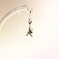 Preview: Charmsanhänger Schornsteinfeger versilbert mit Karabiner - charms anhaenger schornsteinfeger versilbert