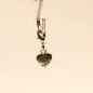 Preview: Charms Anhänger mini Herz `made with love` versilbert - charms anhaenger versilbert karabiner herz made with love