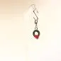 Preview: Charmsanhänger Weihnachten Kranz grün versilbert - charms anhaenger weihnachten Kranz gruen versilbert