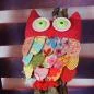 Preview: Monsterbag-Tasche Eule bunt - einkaufstasche eule bunt