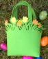 Preview: Geschenktasche aus Filz mit gelben oder rosa Tulpen - filz geschenk tasche tulpen gelb orange