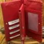 Preview: Geldbeutel echtes Leder rot