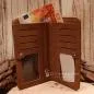 Preview: Handtasche - Geldbeutel Kork mit Handyfach braun - geldbeutel handtasche gross kork dunkel hochformat handyfach