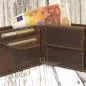 Preview: brauner Leder Geldbörse