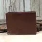 Preview: Leder Brieftasche von BEAR mit Knopfverschluss für das Münzfach.