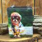 Preview: Geldbeutel klein mit Hund Chihuahua im Regenmantel als Motiv