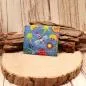 Preview: Geldbeutel mini - Stoff - 1 Fach blau Motiv Insekten - geldbeutel mini kinder stoff 1fach druckknopf insekten bunt