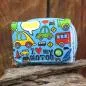 Preview: Geldbeutel mini mit Motiv bunten Autos