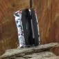 Preview: Geldbeutel mini abwaschbar weiss mit Dart Motiv