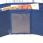 Preview: Geldbeutel mini blaues Leder