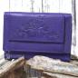 Preview: Geldbeutel mini aus lila farbigem Leder