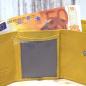 Preview: Geldbeutel mini ocker farbiges Leder