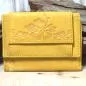 Preview: Geldbeutel mini aus ocker farbigem Leder