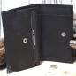 Preview: Geldbeutel Leder mini mit Druckknopf