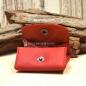 Preview: Geldbeutel mini Leder 1 Fach rot